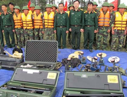 Rà phá bom mìn, vật nổ dự án công trình cảng cửa ngõ quốc tế Hải Phòng