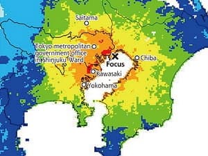Có thể sẽ xảy ra động đất mạnh ở Bắc Vịnh Tokyo