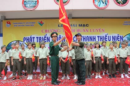 114 trại sinh tham gia huấn luyện nhân cách