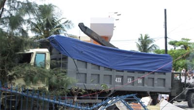 Xe ben gây tai nạn vùi lấp 4 người