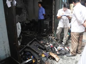 Hà Nội: Thiêu vợ vì mâu thuẫn, làm cháy cả khu trọ