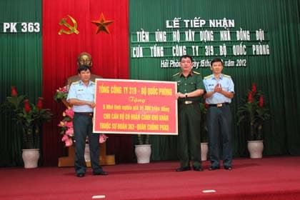 Tổng công ty 319: Tặng 5 nhà tình nghĩa cho cán bộ Sư đoàn 363