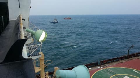 Cứu hộ 24 thủy thủ tàu Panama gặp nạn tại Lý Sơn