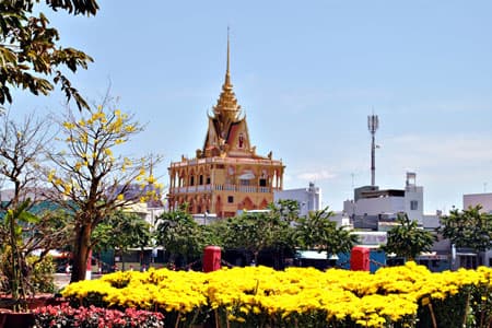 Nha Trang, Cần Thơ, Kiên Giang rực rỡ sắc màu hoa Tết
