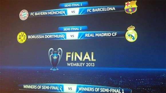 Real Madrid tái đấu với Dortmund, Barcelona đại chiến Bayern Munich