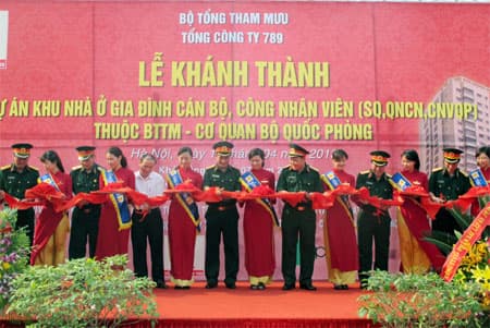 Khánh thành khu nhà ở gia đình cán bộ, CNV