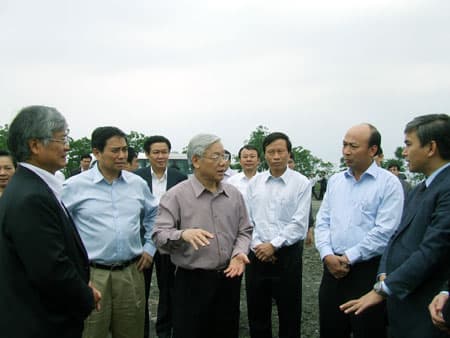 Tổng Bí thư Nguyễn Phú Trọng thăm và làm việc tại Tập đoàn Than - Khoáng sản Việt Nam