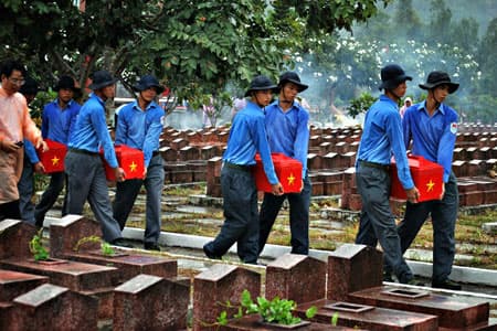 An Giang: Truy điệu, cải táng 203 hài cốt liệt sĩ Quân tình nguyện Việt Nam
