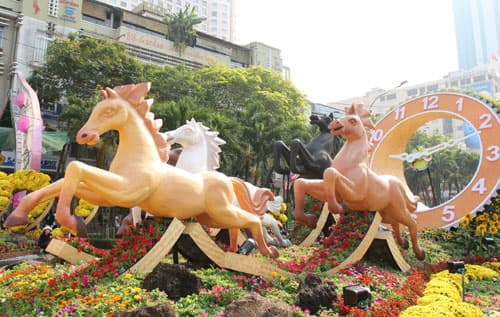 Rộn ràng hoa xuân ở thành phố mang tên Bác