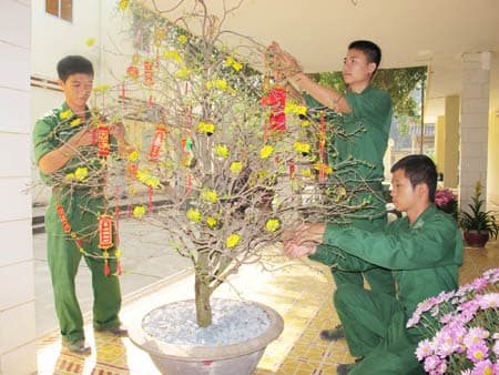 Chiều xuân ở Đồn Biên phòng cửa khẩu