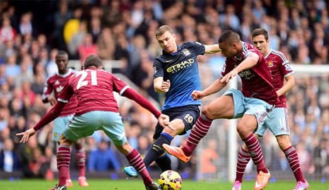 West Ham - Man City:  2-1