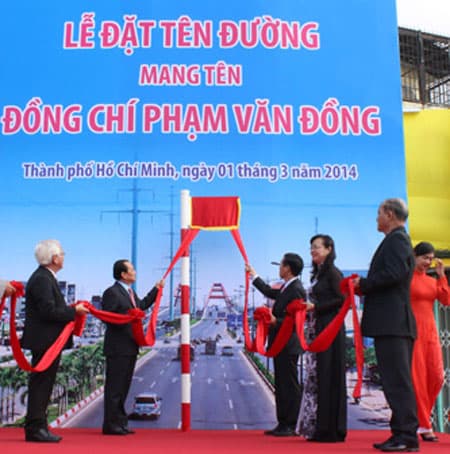 TP Hồ Chí Minh: Tuyến đường hiện đại được đặt tên Phạm Văn Đồng