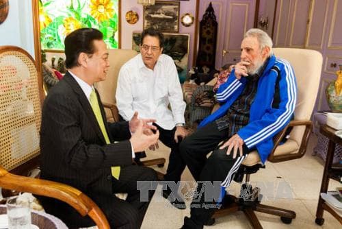 Báo chí Cuba đăng nổi bật cuộc gặp giữa Thủ tướng Nguyễn Tấn Dũng và lãnh tụ Fidel Castro