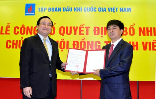Công bố quyết định bổ nhiệm Chủ tịch Hội đồng thành viên Tập đoàn Dầu khí Quốc gia Việt Nam