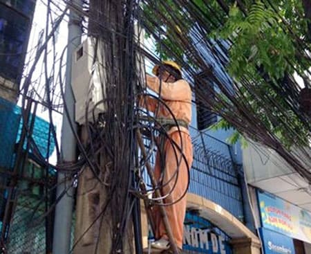 Đã khắc phục xong sự cố mất điện tại Hà Nội