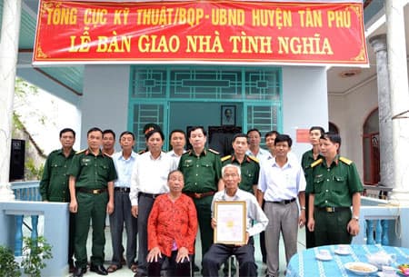 Tổng cục Kỹ thuật: Trao nhà tình nghĩa cho cựu chiến binh Nguyễn Công Trảo