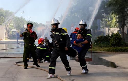 Diễn tập cứu nạn, cứu hộ và phối hợp chữa cháy