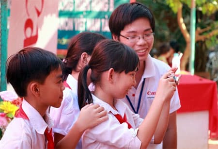 Hỗ trợ cải tạo trường học tại huyện biên giới
