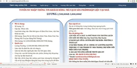 "Sập bẫy" khi tìm việc "nhập dữ liệu tại nhà"