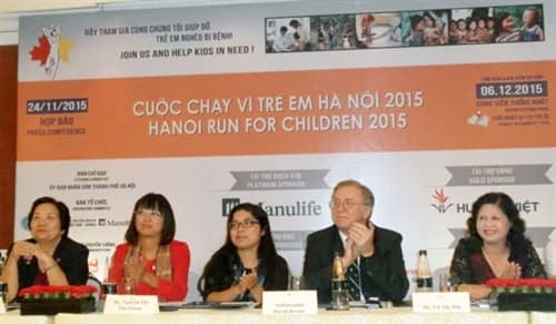 Khởi động "Cuộc chạy vì trẻ em Hà Nội 2015"