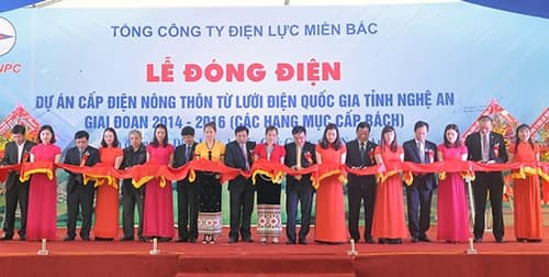 Cấp điện cho các xã nghèo biên giới của tỉnh Nghệ An