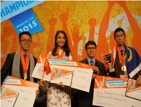 Nguyễn Thị Hiền Gia giành HCĐ Cuộc thi Tin học Văn phòng thế giới 2015