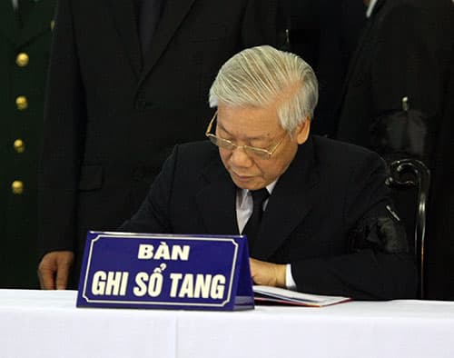 Lời ghi sổ tang của Tổng Bí thư Nguyễn Phú Trọng
