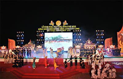 Khai mạc Festival Đua ghe Ngo Đồng bằng sông Cửu Long - Sóc Trăng lần thứ I