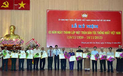 TP Hồ Chí Minh: Kỷ niệm 83 năm ngày thành lập Mặt trận Dân tộc Thống nhất Việt Nam