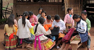 Mô hình nấu ăn tập trung cho học sinh bán trú ở vùng cao