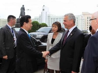 Thủ tướng tiếp lãnh đạo hai viện Quốc hội Belarus