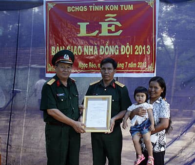 Đại úy U Nắp đã có nhà mới