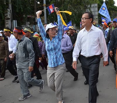 Thủ tướng Hun Sen và thủ lĩnh đối lập Sam Rainsy gặp nhau lần thứ hai