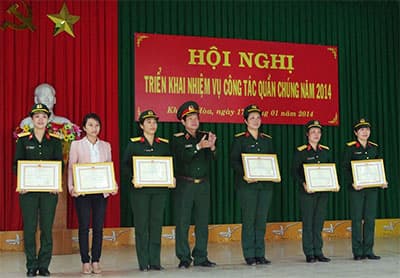 Quân khu 5: Triển khai nhiệm vụ công tác quần chúng năm 2014