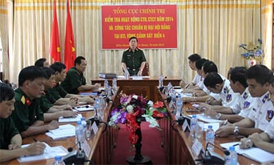 Tổng cục Chính trị kiểm tra tại Bộ tư lệnh Vùng Cảnh sát biển 4
