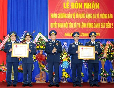 BTL Vùng Cảnh sát biển 2: Đón nhận Huân chương Bảo vệ Tổ quốc hạng Ba