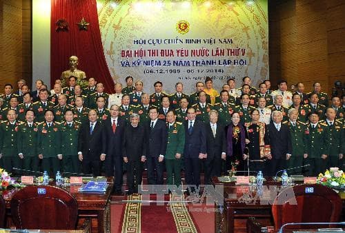 Chủ tịch nước Trương Tấn Sang dự Đại hội thi đua yêu nước Hội Cựu chiến binh Việt Nam