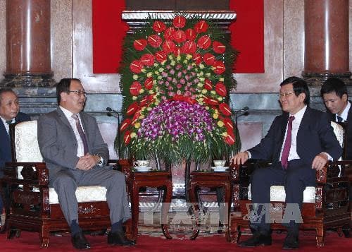 Chủ tịch nước Trương Tấn Sang tiếp Viện trưởng Viện Kiểm sát Mông Cổ