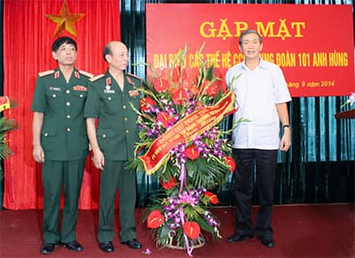 Gặp mặt Cựu chiến binh Trung đoàn 101 anh hùng