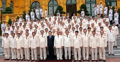 Chủ tịch nước Trương Tấn Sang gặp mặt các tướng lĩnh Công an nhân dân