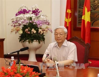 Tổng Bí thư Nguyễn Phú Trọng trả lời phỏng vấn một số hãng thông tấn, báo chí Nhật Bản