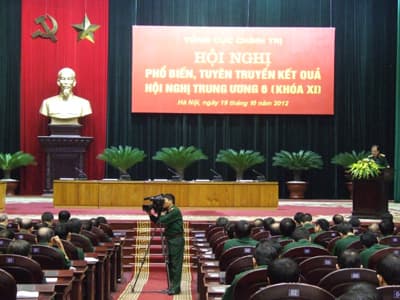 Tổng cục Chính trị: Phổ biến, tuyên truyền kết quả Hội nghị Trung ương 6 (khóa XI)