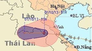Hoàn lưu bão số 10 gây mưa to tại các tỉnh miền Trung