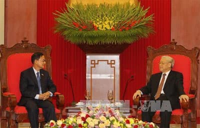 Tổng Bí thư Nguyễn Phú Trọng tiếp Đoàn đại biểu cấp cao Đảng Vì người Thái