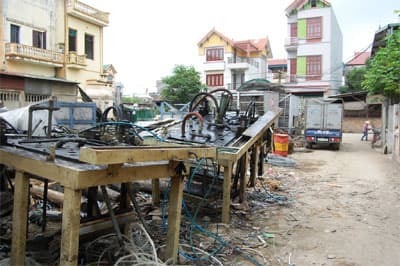 Ô nhiễm ở làng "mổ máy" Quan Độ