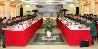 Quân khu 4: Hội nghị liên tịch với các đơn vị, địa phương Lào có chung đường biên giới