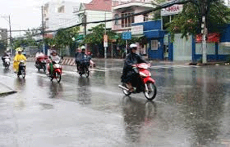 Các tỉnh Bắc Bộ có mưa nhỏ