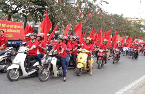 Hơn 3.000 người tham gia mít tinh phòng, chống HIV/AIDS