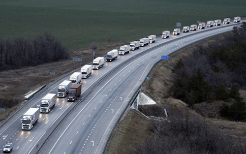 Nga gửi đoàn xe cứu trợ nhân đạo thứ 8 tới Ukraine