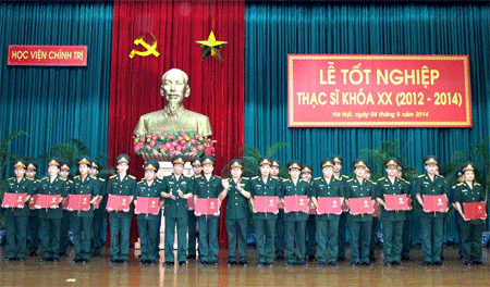 100% học viên cao học Học viện Chính trị tốt nghiệp khá, giỏi